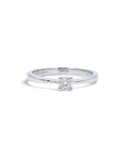 Anillo Solitario Diamante 0,08 ct plata