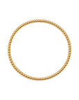 Pulsera elástica de bolitas mini de 2 mm en goldfilled de ClaraJoyas, diseño minimalista de 15,5 cm.