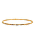 Pulsera elástica ClaraJoyas de bolitas mini de 2 mm en goldfilled dorado de 15,5 cm