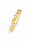 Anillo Cintillo Ojitos Gold