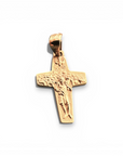 Cruz El Buen Pasto oro amarillo 18K (20 x 13 mm)