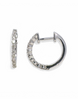 Aros Argollas Diamantes 0,25 ct oro blanco