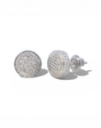 Aros punto de luz diamantes pave 0,17 ct plata 925