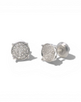 Aros punto de luz diamantes pave 0,125 ct plata 925