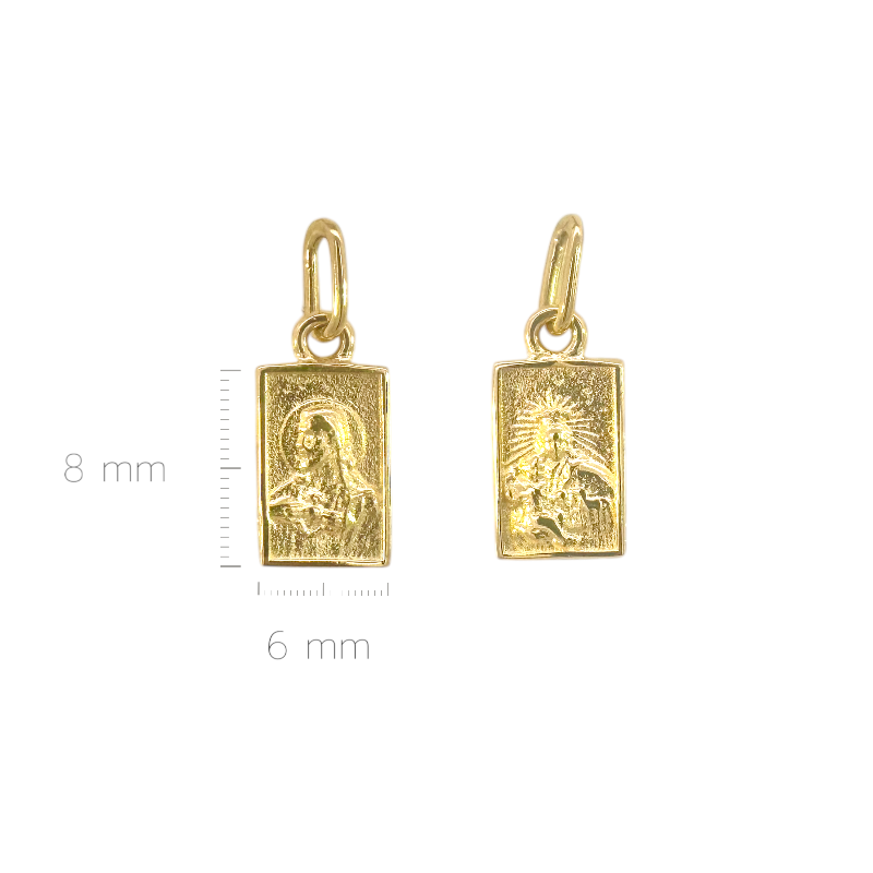Escapulario Mini Oro 18K