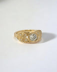 A pedido - Anillo Diamante Brillante Lab en Bisel 0,73 ct  Hojas