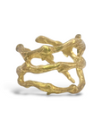 Anillo Coral Bronce - Claudia Peña