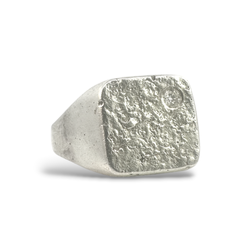 Anillo Sello Plata - Claudia Peña