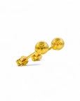 Aros Perlas Gold 5 mm oro 18K