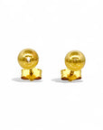 Aros Perlas Gold 5 mm oro 18K