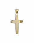 Colgante Cruz lámina oro 18K / 3 x 2 cm