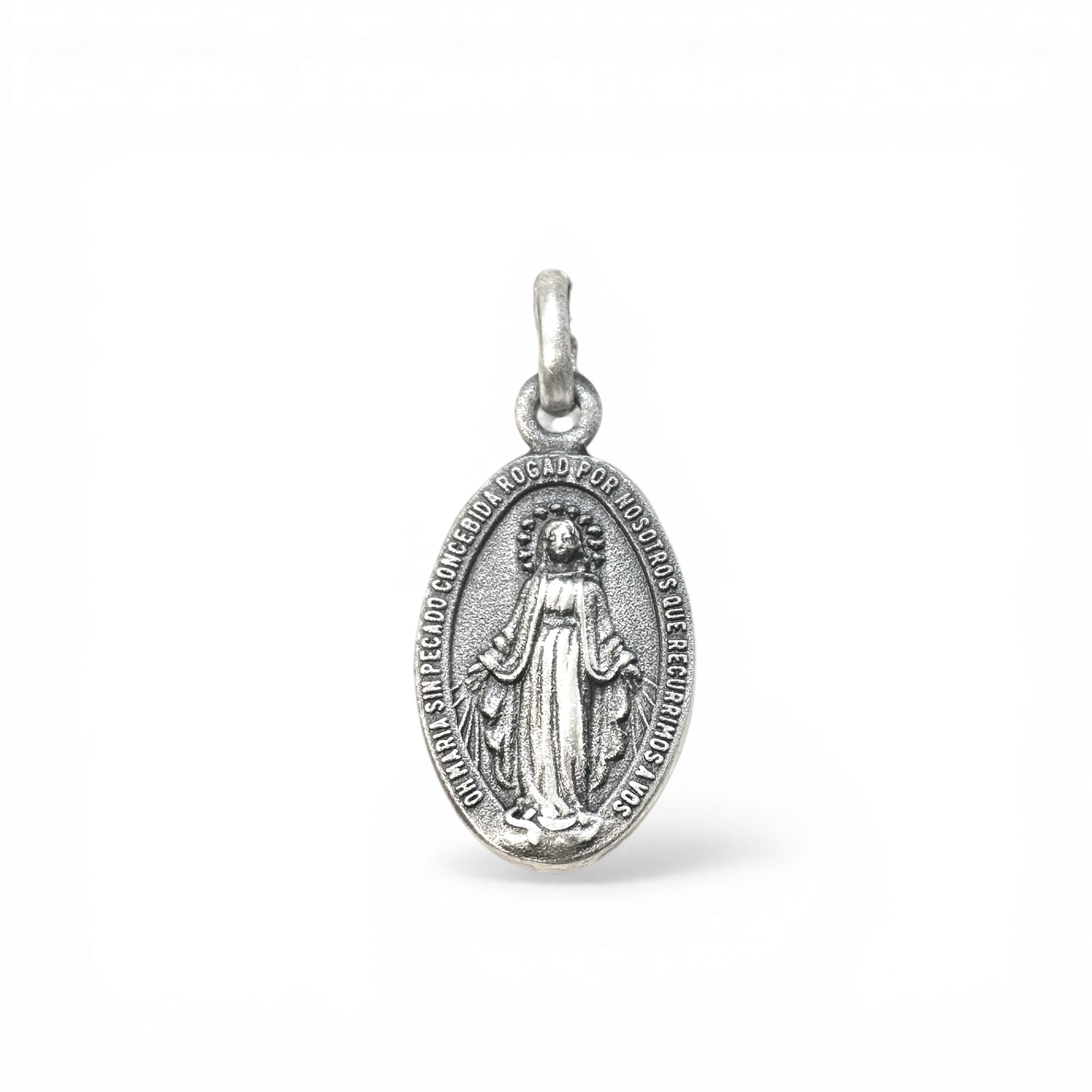 Medalla Virgen de los Rayos Plata 925 14 mm