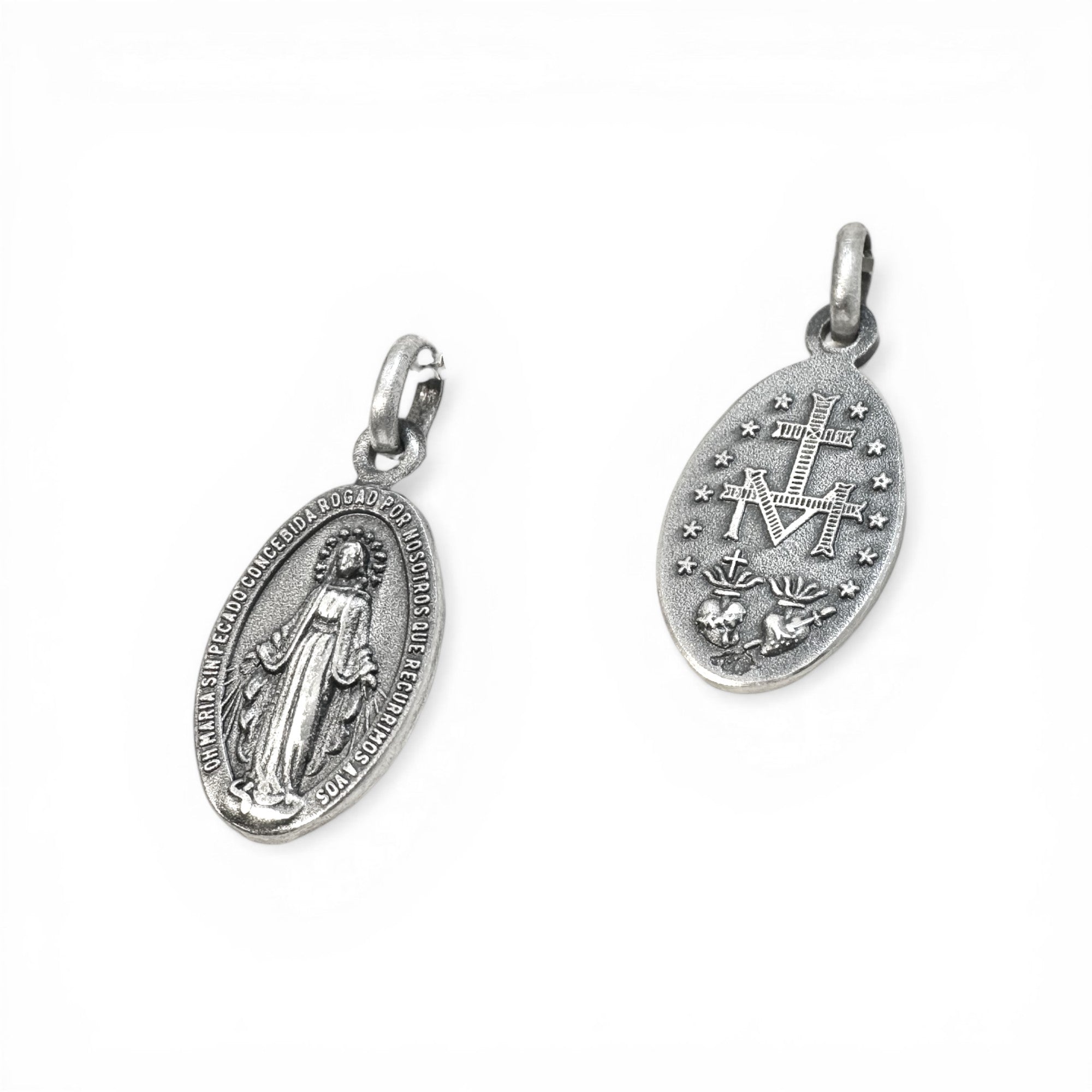 Medalla Virgen de los Rayos Plata 925 14 mm