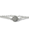 Pulsera de Plata 925 con medalla San Benito