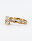 Anillo solitario Sophia Schneider Joyas de oro 18K con diamante de laboratorio corte oval de 1,08 ct