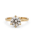 Anillo solitario Sophia Schneider Joyas de oro 18K con diamante de laboratorio de 1,5 ct corte brillante