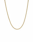Cadena de bolitas de oro amarillo de 18K de Sophia Schneider Joyas, 56 cm de longitud.