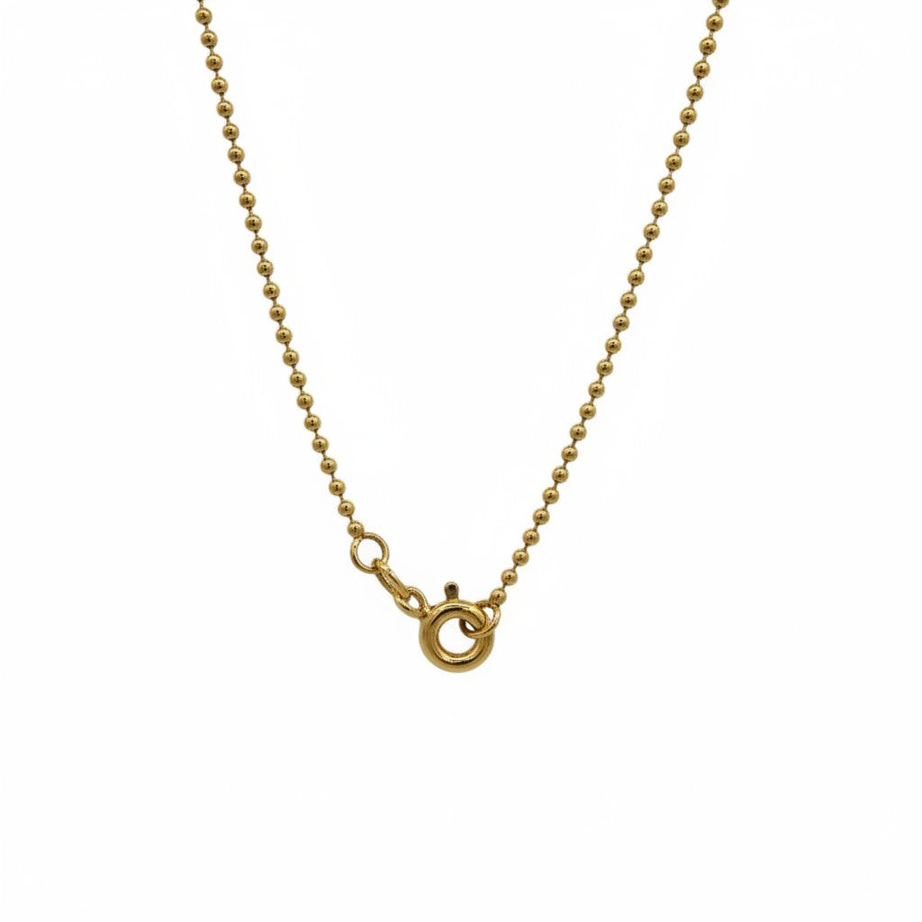 Cadena bolitas de oro amarillo 18K de 56 cm de Sophia Schneider Joyas