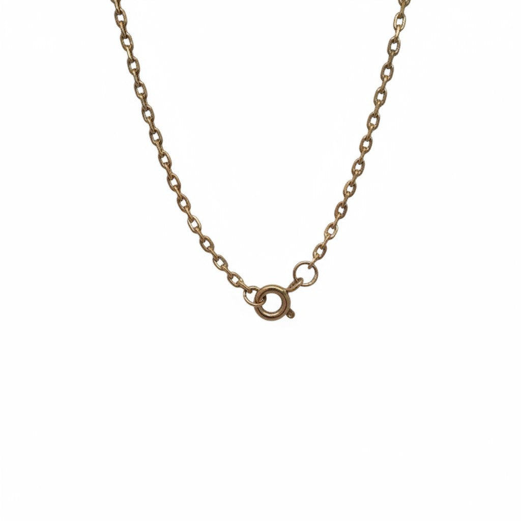 Cadena eslabón de oro rosado 18K de Sophia Schneider Joyas, 55 cm de largo y cierre de resorte.
