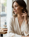 Collar de oro amarillo de 18k con nombre personalizado en árabe de Sophia Schneider Joyas.