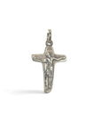 Colgante Sophia Schneider Joyas de cruz en plata 925 con figura de Jesús en relieve, personalizable