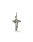 Cruz de plata 925 Sophia Schneider Joyas con figura de Jesús en relieve, diseño personalizable de 16 x 21 mm