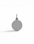 Medalla redonda personalizable de 12mm en plata 925 envejecida de Sophia Schneider Joyas