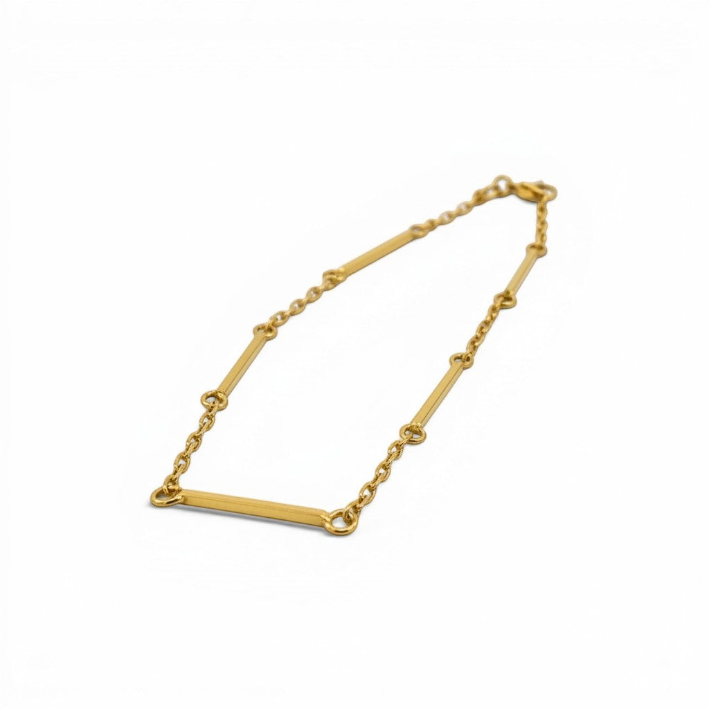 Pulsera Sophia Schneider Joyas de eslabones y barras en oro de 18K de 19 cm de largo