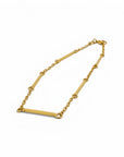 Pulsera Sophia Schneider Joyas de eslabones y barras en oro de 18K de 19 cm de largo