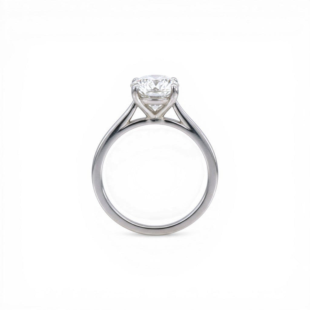 Sophia Schneider Joyas 10K white gold solitaire ring with a 2 ct lab-created diamond.