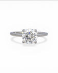 Sophia Schneider Joyas 10K white gold solitaire ring with a 2 carat lab-created diamond.