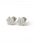 Sophia Schneider Joyas 18K gold lab-grown diamond stud earrings, 1.15 ct, E-VVS2 clarity.