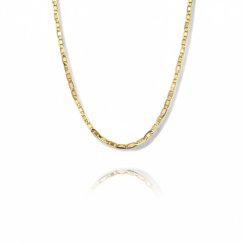 Sophia Schneider Joyas 18K yellow gold flat figaro link chain necklace, 45 cm