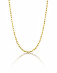 Sophia Schneider Joyas 18K yellow gold link chain necklace, 39cm length, 1.7gr weight, with spring ring clasp.