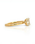 Sophia Schneider Joyas 18K gold ring with a 1.01 ct lab-created emerald-cut diamond.