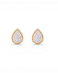 Sophia Schneider Joyas pear-shaped stud earrings with lab diamonds in sterling silver 925, 0.25 ctw.