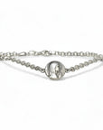 Sophia Schneider Joyas silver 925 chain bracelet with 12mm Virgin Mary medal, 18cm length.
