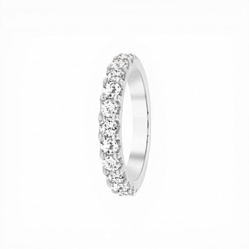 Sophia Schneider Joyas silver 925 band ring with 0.5 ctw lab diamonds.