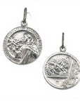 Sophia Schneider Joyas silver St. Bernard medal, 17mm, 925 silver, for skiers and mountaineers.