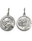 Sophia Schneider Joyas silver St. Bernard medal, 17mm, 925 silver, for skiers and mountaineers.