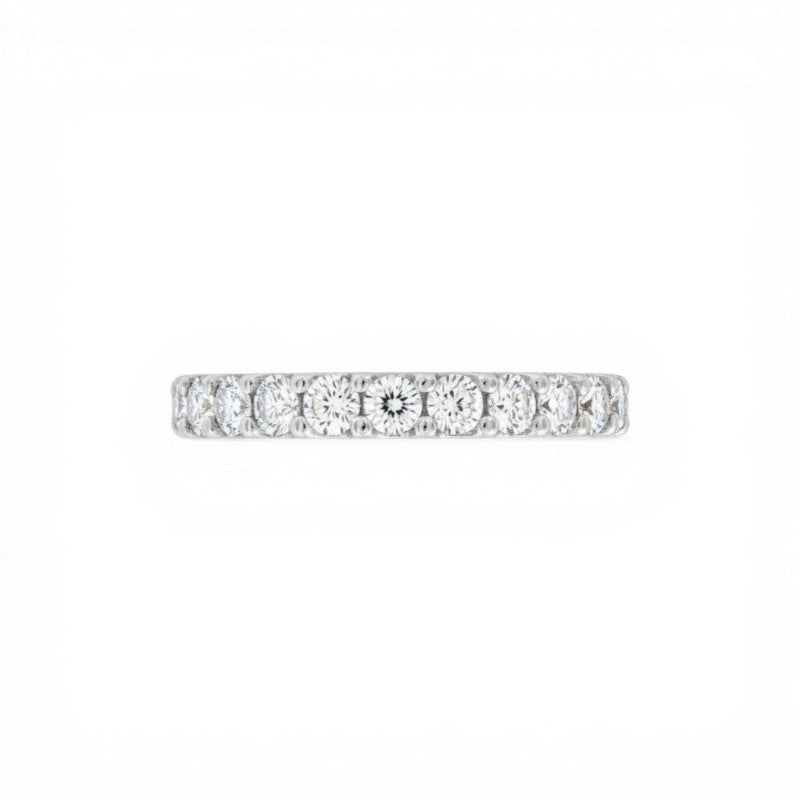 Sophia Schneider Joyas sterling silver band ring with 0.5 ctw lab diamonds.