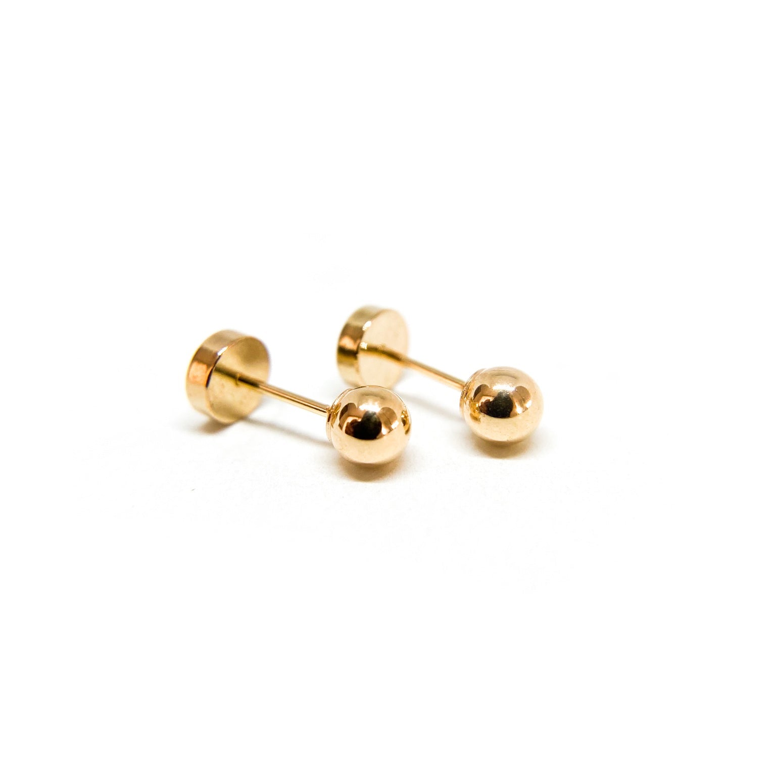 Aros Perlas Gold 3,5 mm Oro 18K Tope