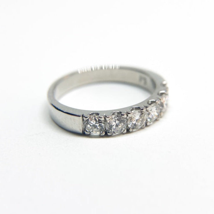 Anillo Cintillo Grifa Platino (0,20 Ct)